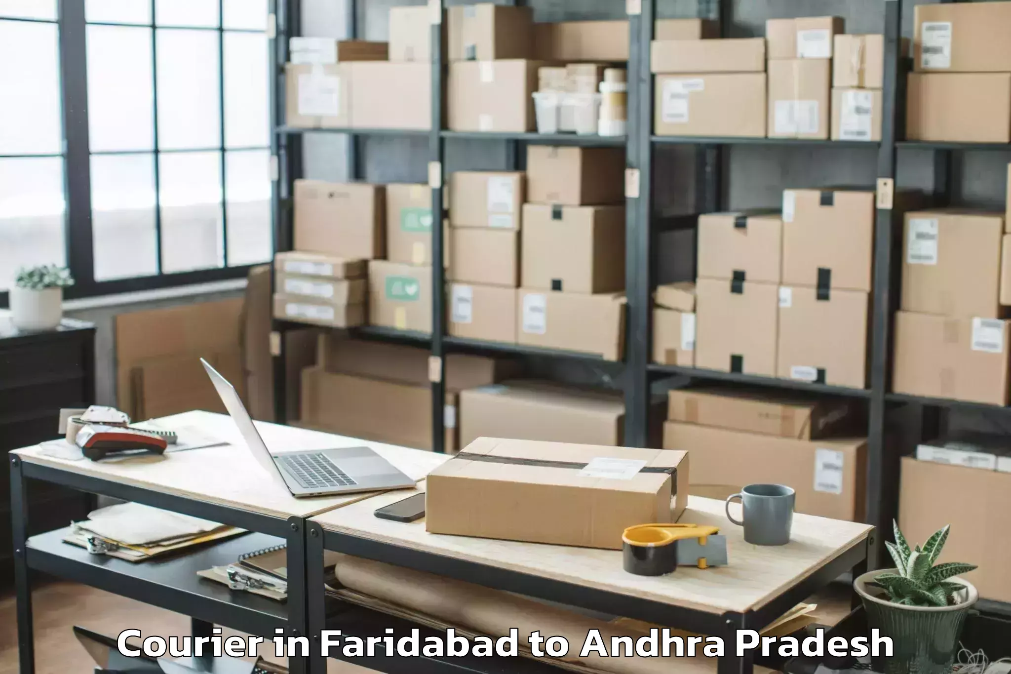 Easy Faridabad to Vepagunta Courier Booking